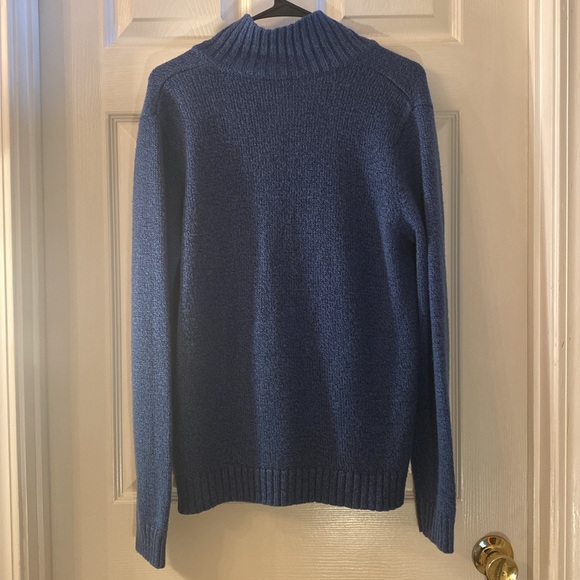 St. John's Bay Blue Knit Sweater - Picture 9 of 12